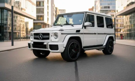 Rent a Mercedes G63 AMG in Düsseldorf Hero