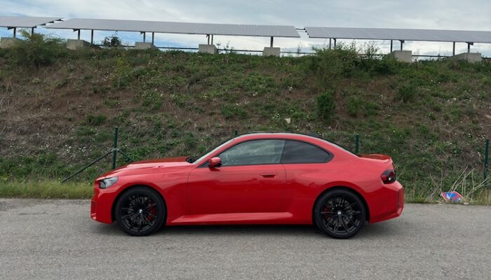 site view from BMW M2 in Stuttgart