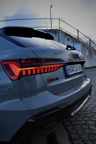 Back site from Audi RS6 in Greifswald