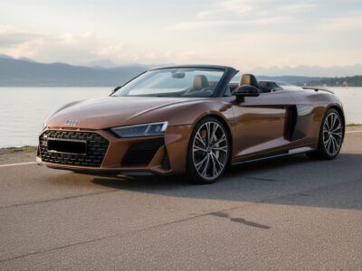 Audi R8 V10 Spyder at Lake Constance Hero