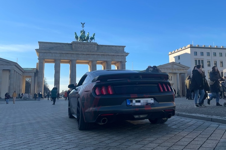 back site from Ford Mustang GT in Berlin