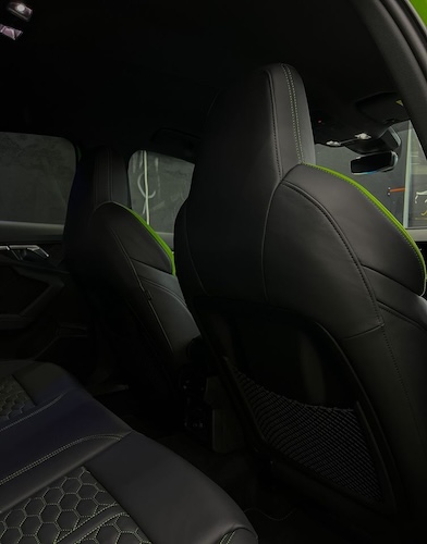 seats from Audi RS3 sedan long-term rental