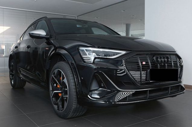 Front view from Audi E-Tron for long-term rental