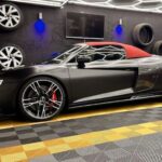 site view from Audi R8 Performance Spyder in Kassel