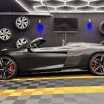site view from Audi R8 Performance Spyder in Kassel