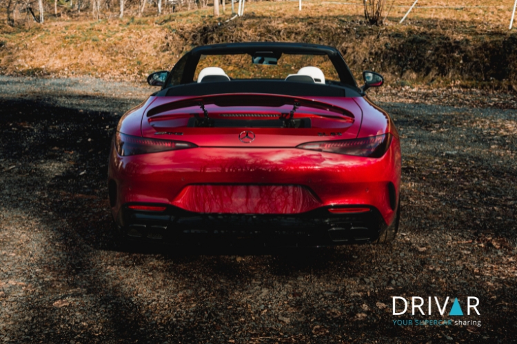 back view from Mercedes SL63 AMG in Kassel