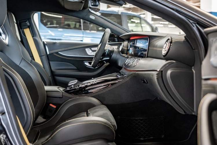Inside view from Mercedes AMG GT63s in Paderborn