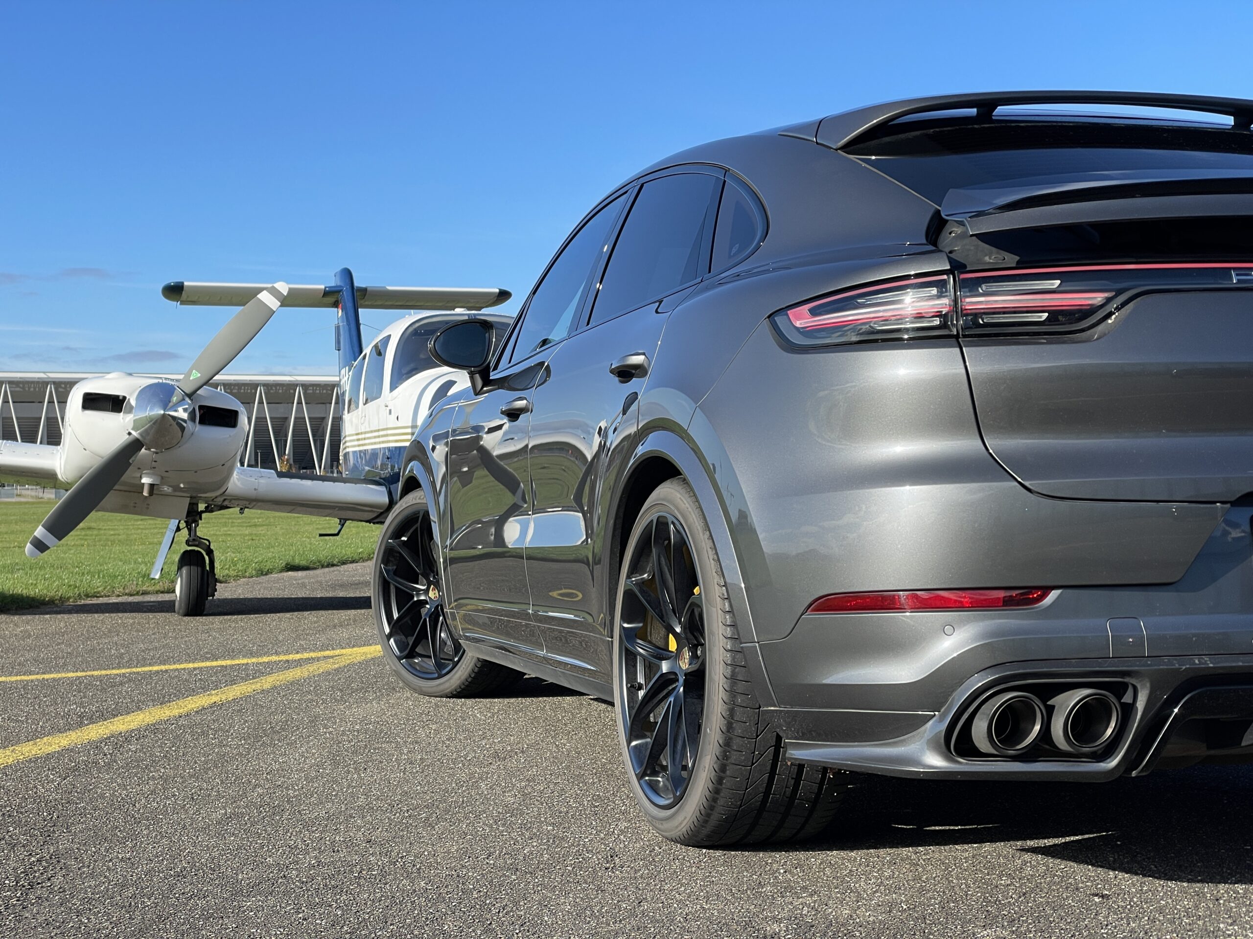 back site from Porsche Cayenne Turbo in Freiburg
