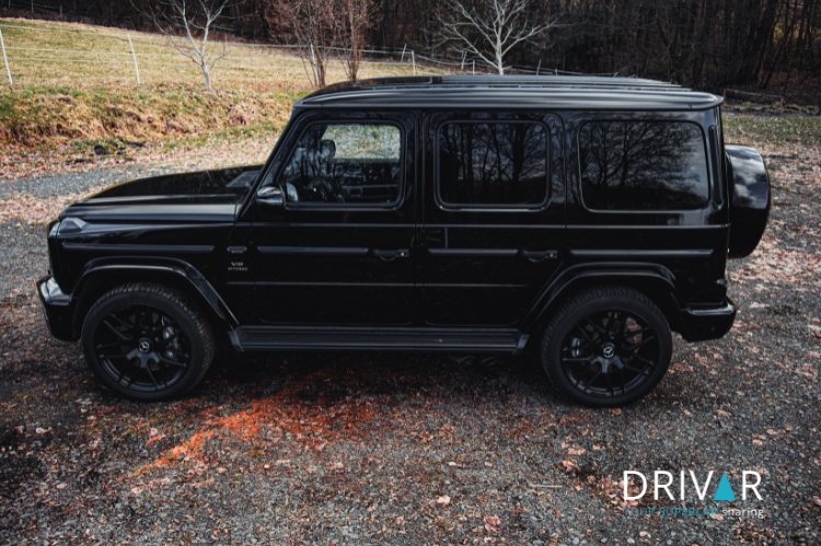 site view from Mercedes G63 AMG in Kassel