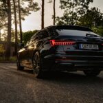 back view from Audi S6 ABT Avant long-term rental