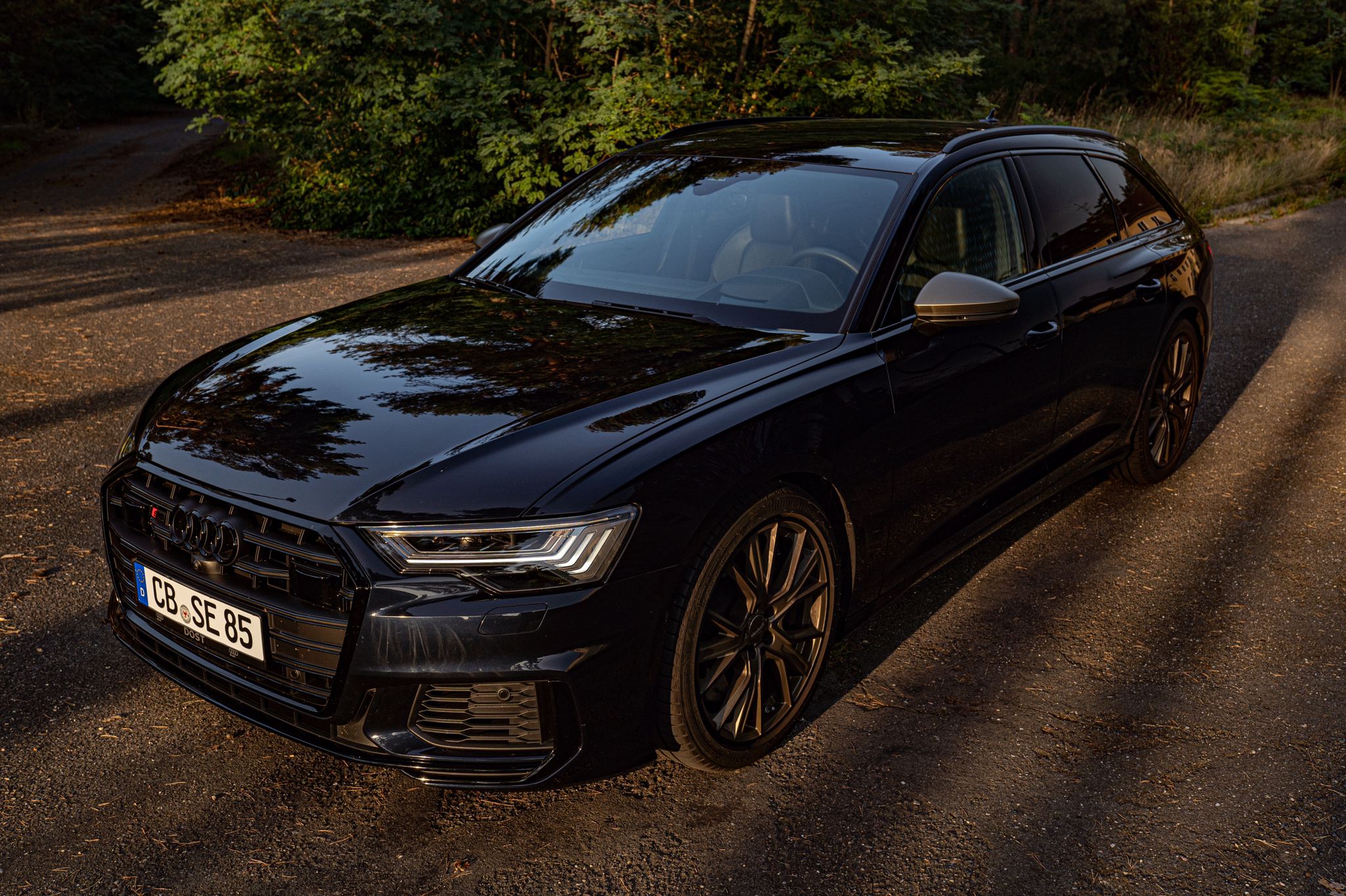 fornt view from Audi S6 ABT Avant long-term rental