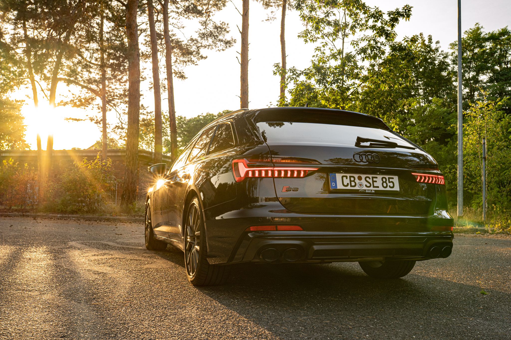 site view from Audi S6 ABT Avant long-term rental