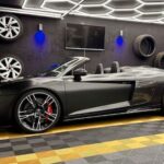 site view from Audi R8 Performance Spyder in Kassel