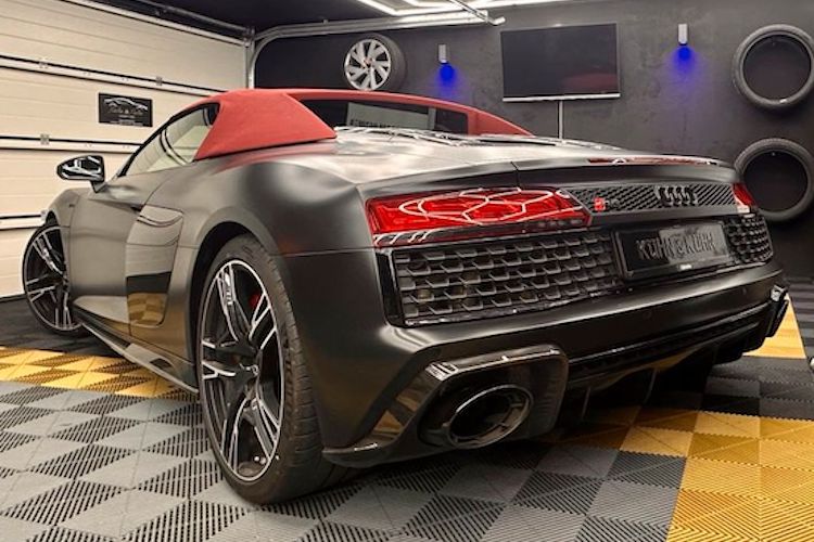 back site from Audi R8 Performance Spyder in Kassel