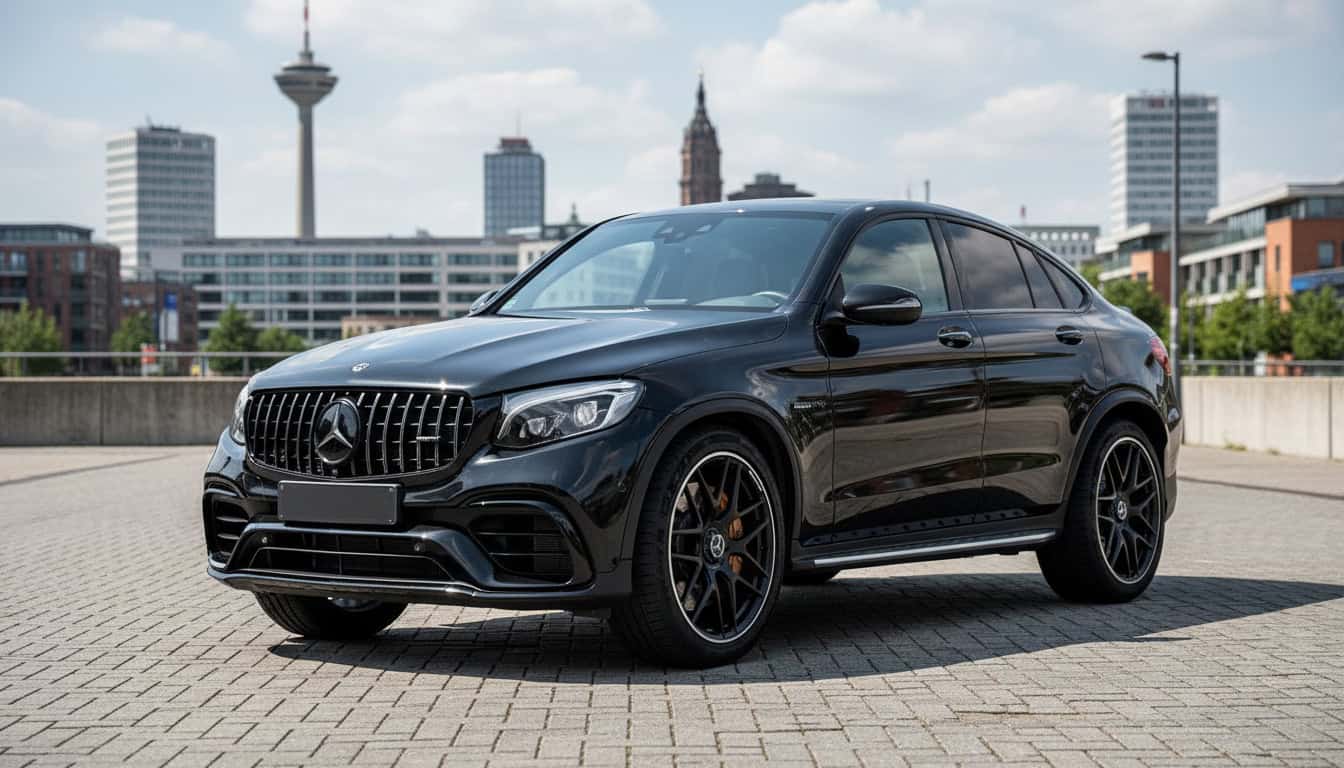 Rent a Mercedes GLC63 S AMG in Dortmund Hero