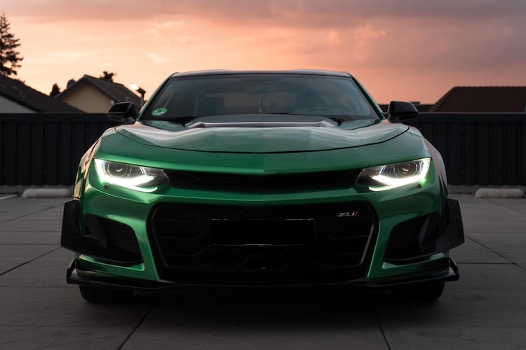 Front of Chevrolet Camaro SS V8 in Bonn