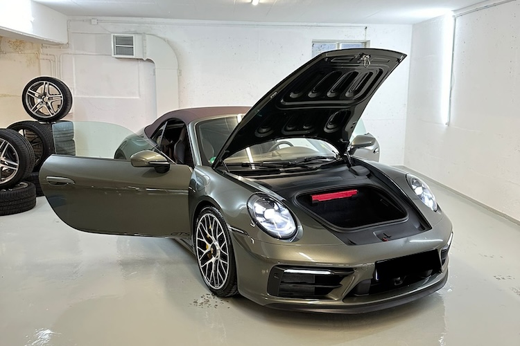 fornt site from Porsche 992 Carrera GTS in Munich