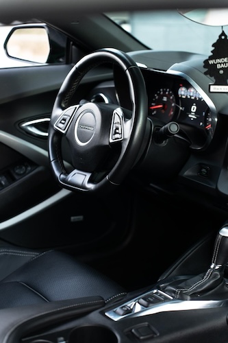 Interior of Chevrolet Camaro SS V8 in Bonn