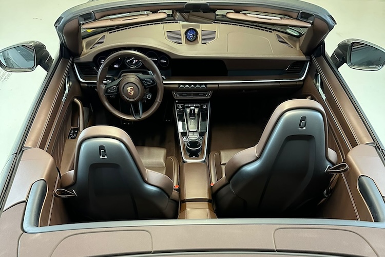 inside view from Porsche 992 Carrera GTS in Munich