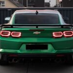 Rear view of Chevrolet Camaro SS V8 in Bonn
