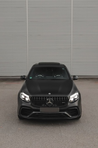 Front of Rent a Mercedes GLC63 S AMG in Dortmund