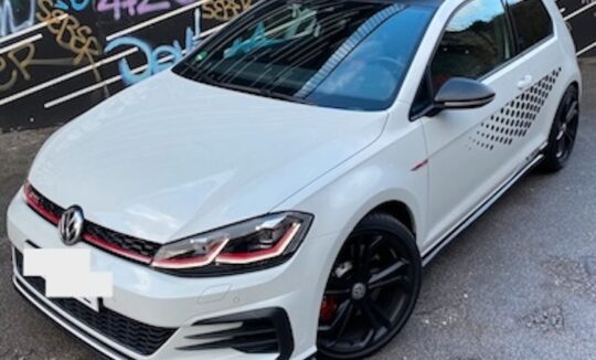 Front side of Rent a VW Golf GTI TCR in Dortmund