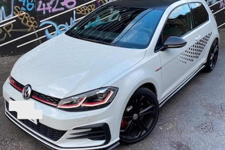 Front side of Rent a VW Golf GTI TCR in Dortmund