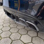 Exhaust system of Rent a Mercedes C63S AMG in Dortmund