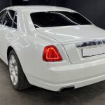 Rear view of Rent a Rolls Royce Ghost in Berlin