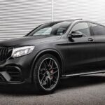 Front view of Rent a Mercedes GLC63 S AMG in Dortmund