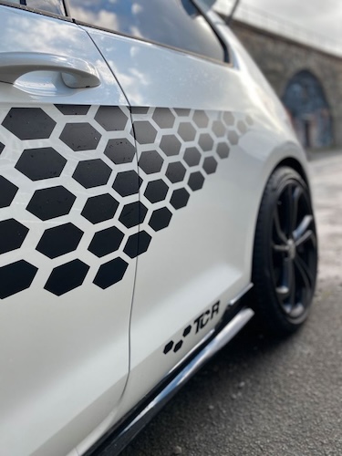Side of Rent a VW Golf GTI TCR in Dortmund