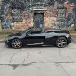 Side view of Rent a Audi R8 V10 Spyder in Dortmund