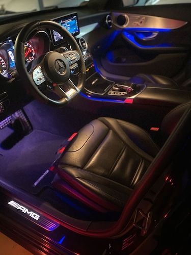 Interior of Rent a Mercedes C63S AMG in Dortmund