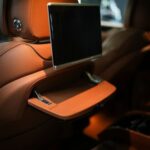 Backseats view of Rent a Bentley Bentayga in Berlin