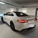 Back view of Rent a Mercedes S500 S63 AMG in Dortmund