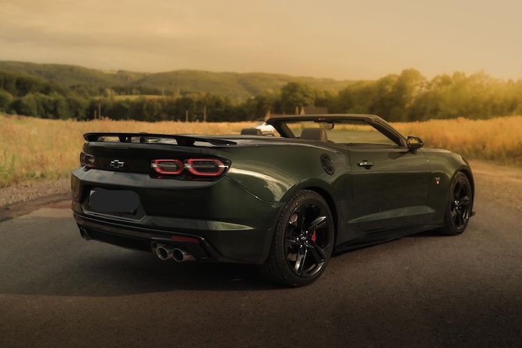 Back side of Rent a Camaro SS2 ZL1 in Dortmund