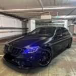 Front view of Rent a Mercedes S500 AMG in Dortmund