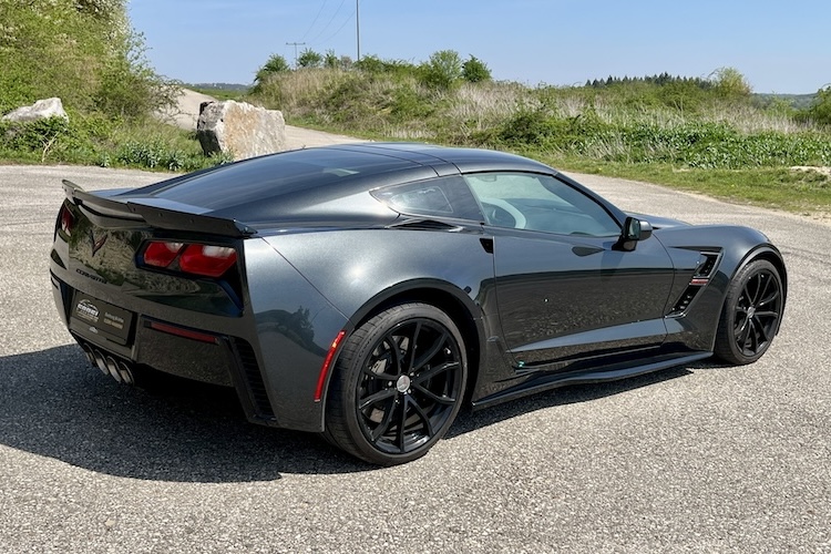 Back view of Rent a Corvette in Ingolstadt