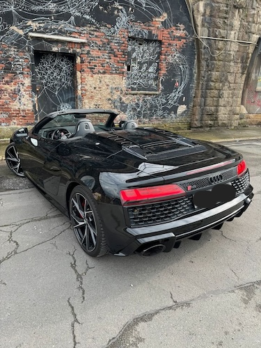Back view of Rent a Audi R8 V10 Spyder in Dortmund