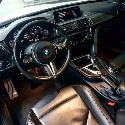 Interior of Rent a BMW M4 CS in Dortmund