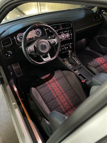 Interior of Rent a VW Golf GTI TCR in Dortmund