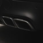 Exhaust system of Rent a Mercedes GLC63 S AMG in Dortmund
