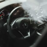 Steeling wheel of Rent a Mercedes GLC63 S AMG in Dortmund