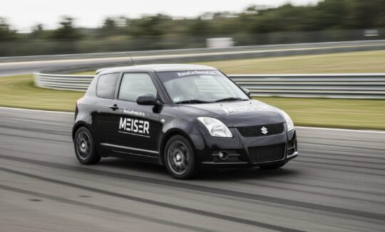 Suzuki Swift Sport on the race track hero