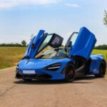 front view from McLaren 720s in Erfurt