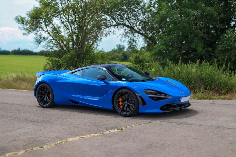 site view from McLaren 720s in Erfurt