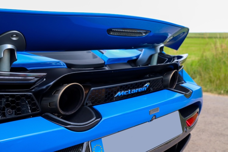 back site and exhaust system from McLaren 720s in Erfurt