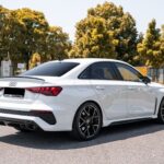 Back view from Audi RS3 in Munich