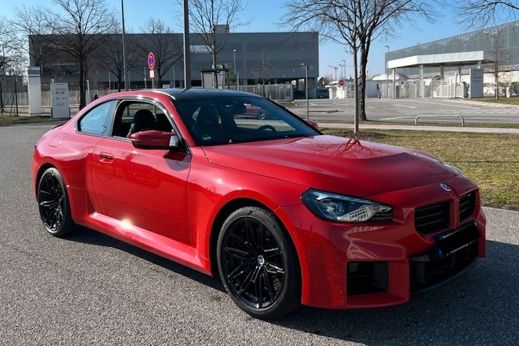 Side view from BMW M2 in Munich