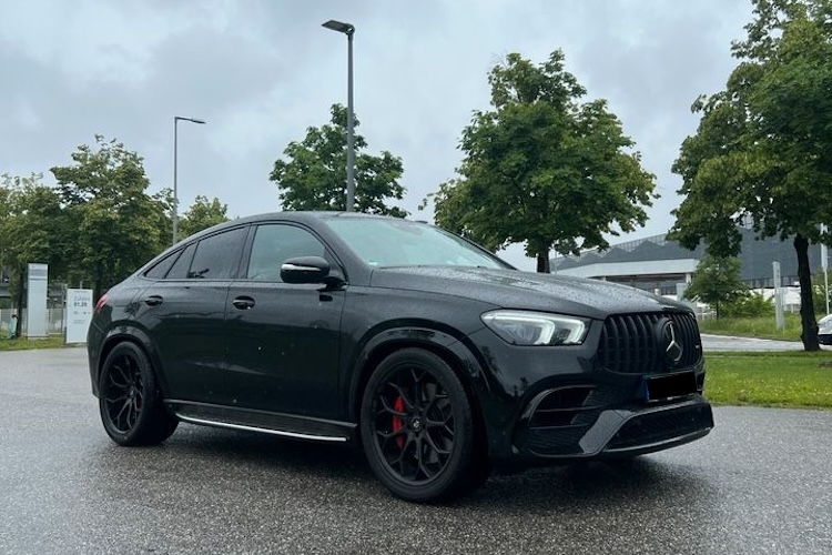 Front view from Mercedes GLE 63S AMG in Munich